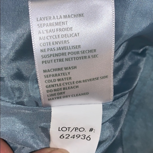 Tribal Studio Blue Microsuede Jacket Size 8 - Picture 8 of 8